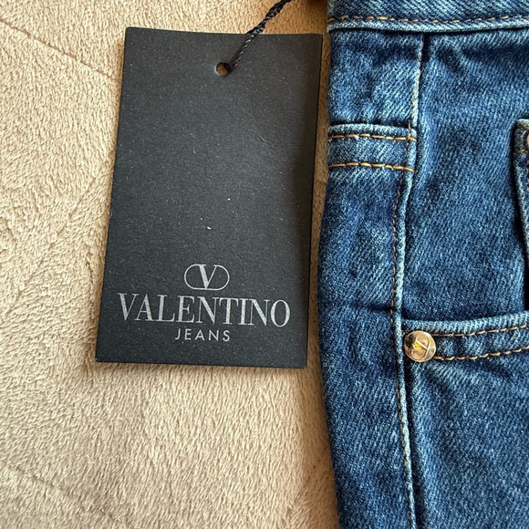 Valentino Men's Classic Indigo Straight Jeans - Picture 4 of 10